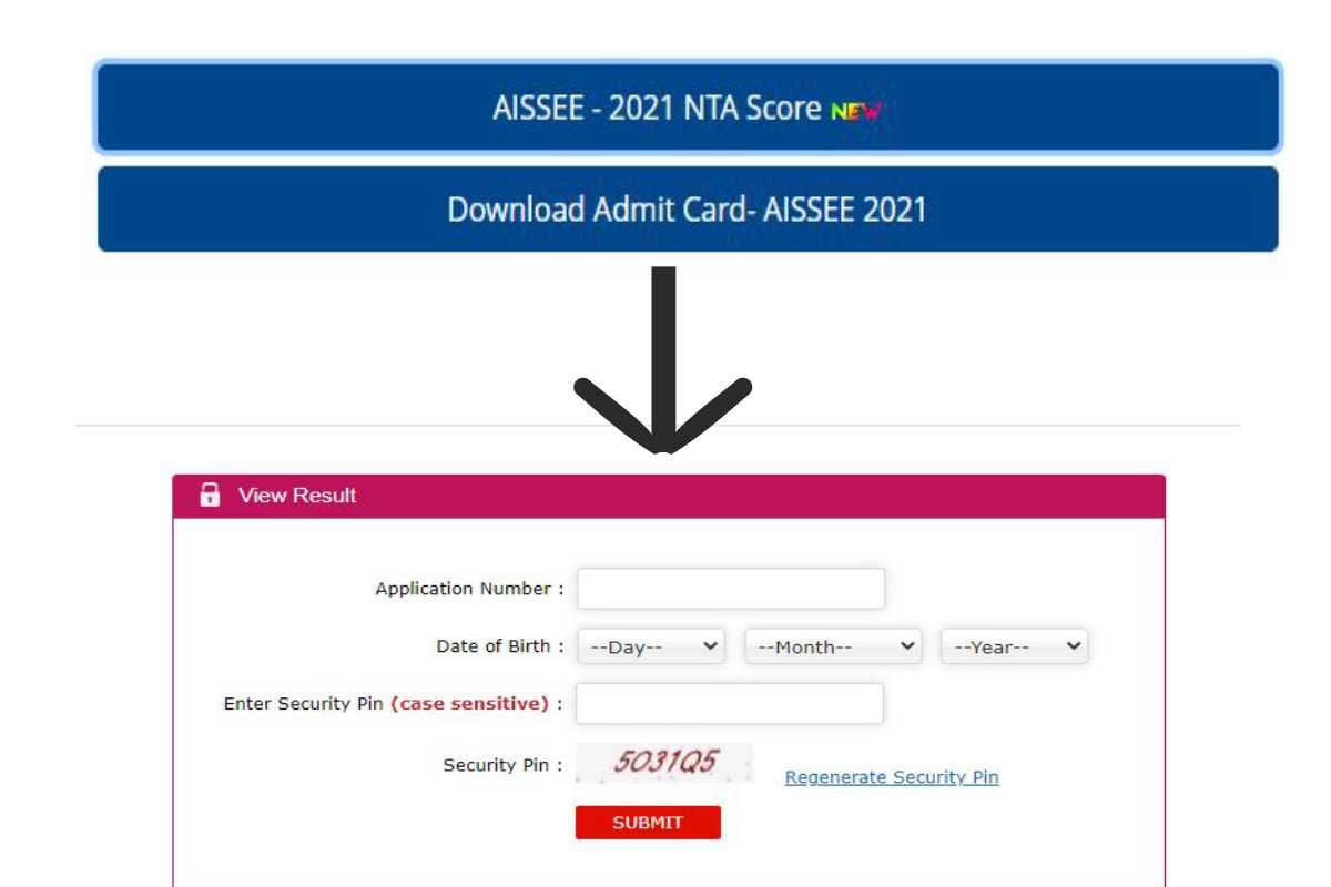 AISSEE Result 2021 in Hindi 2021